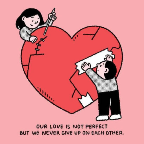 not perfect, never give